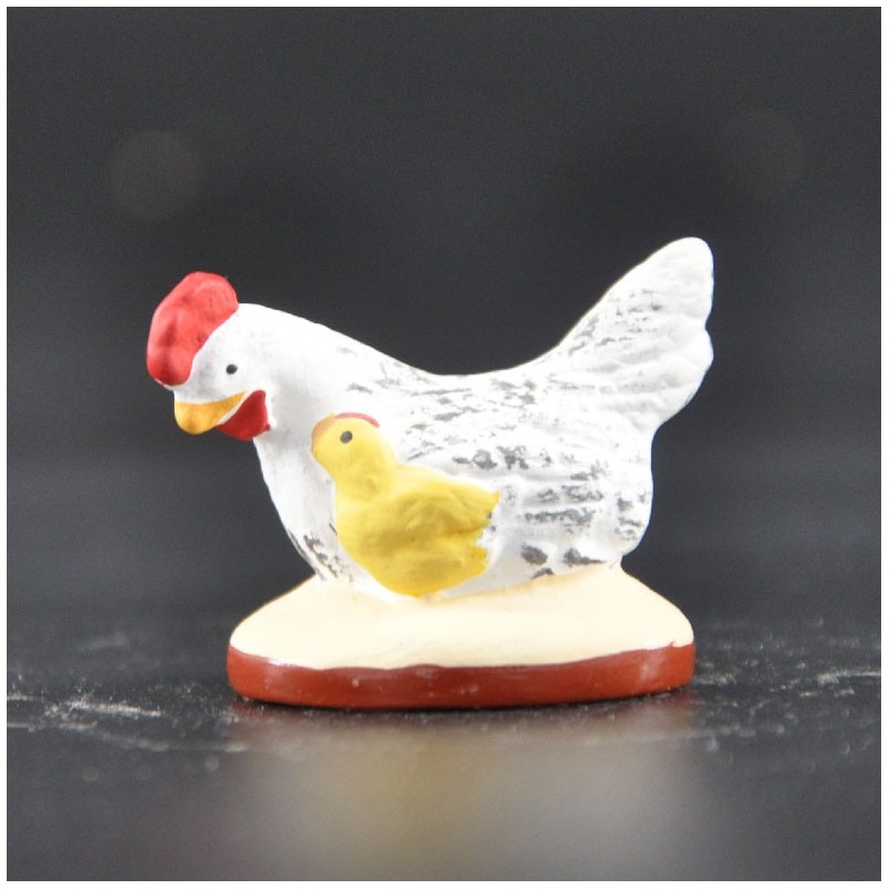 poule poussin blanche 5cm