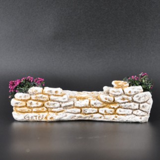 Banc fleuri violet
