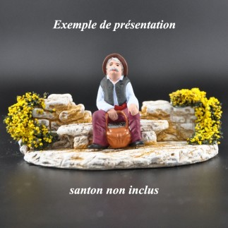 Banc fleuri