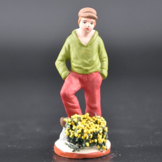 homme aux fleurs