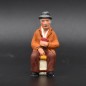 Joueur de carte - chemise marron